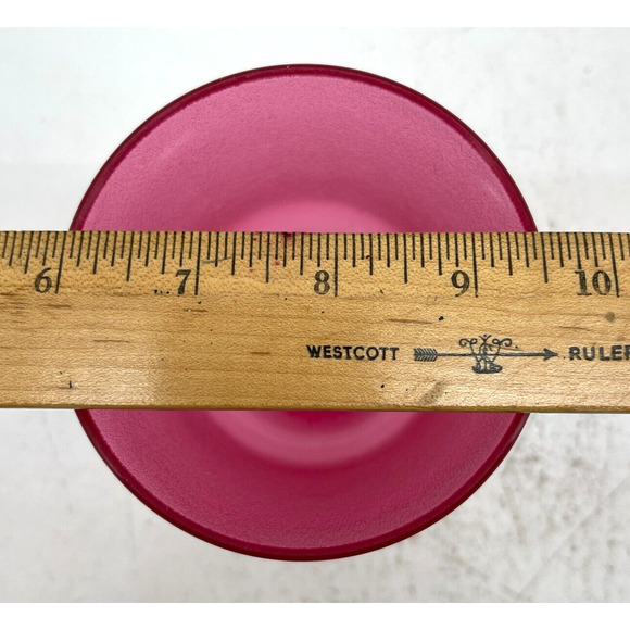 Lot of 9 VTG Pink Plastic Tumbler, Wine Goblet, Water Cups Textured Beverageware - Picture 6 of 16